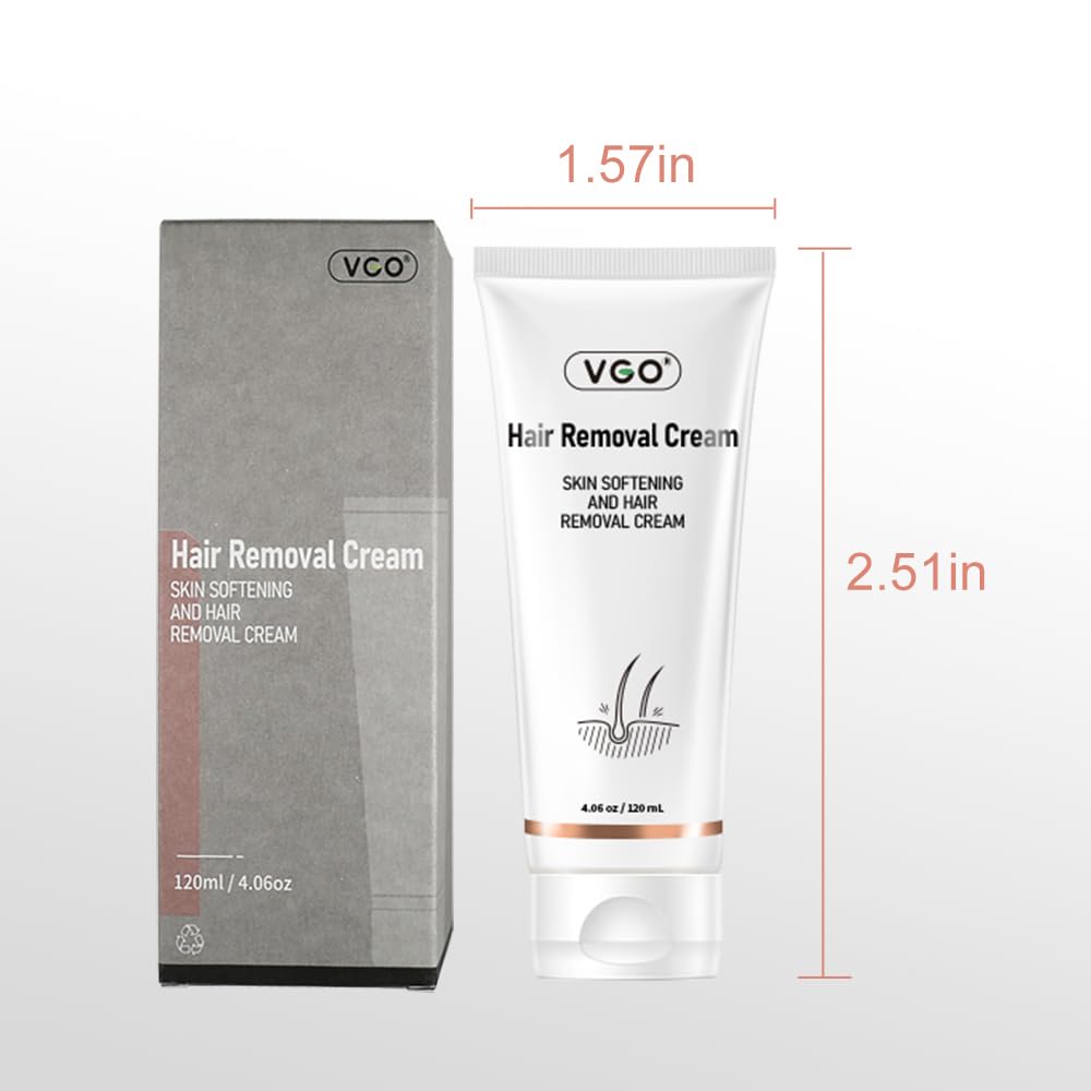 Hair Removal Cream for Women & Men Painless Bikini Hair Removal Gel Hair Removal Lotion for Unwanted Hair, All Skin Types 120ml / 4.06oz