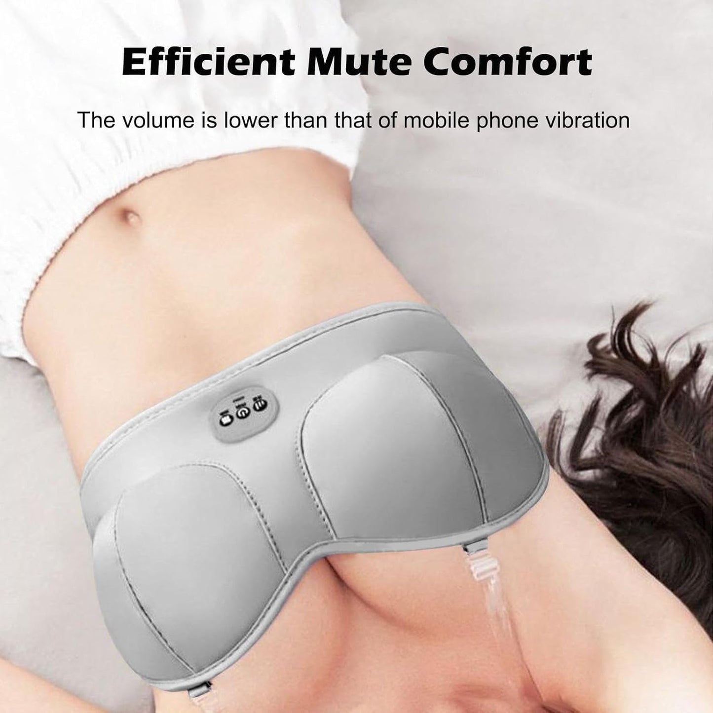 Smart Electric Breast Massager, Rechargeable USB Bra with Multi-Functional Massage Function, Promotes Breast Health, ESICSF Enlargement and Prevents Sagging, Intelligent Heating (Gray)